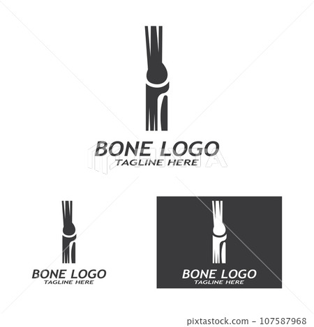 Bone logo icon vector design template illustration Bone logo icon vector design template illustration 107587968