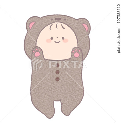 baby wearing bear coveralls baby wearing bear coveralls 107588210