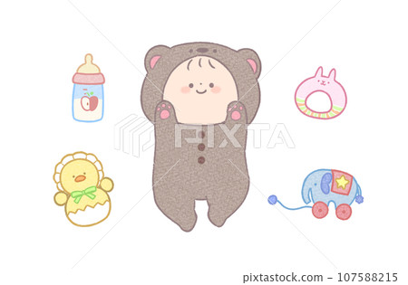 嬰兒及嬰兒用品套裝小熊 嬰兒及嬰兒用品套裝小熊 107588215