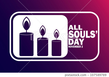 All Souls' Day Vector Template Design Illustration All Souls' Day Vector Template Design Illustration 107589789