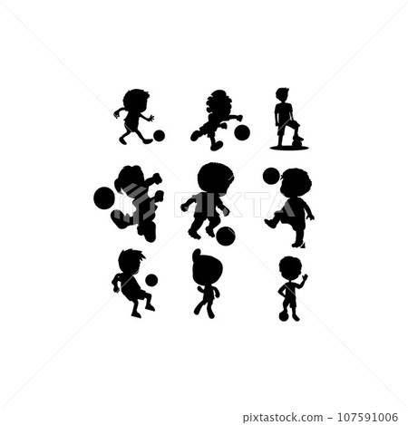 human playing football silhouette icon human playing football silhouette icon 107591006