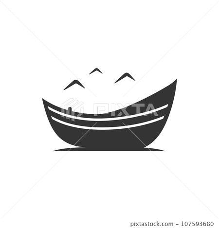Small boat icon 107593680