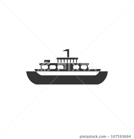 A ferry boat icon 107593684