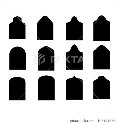 Multiple frames silhouette set Multiple frames silhouette set 107593872