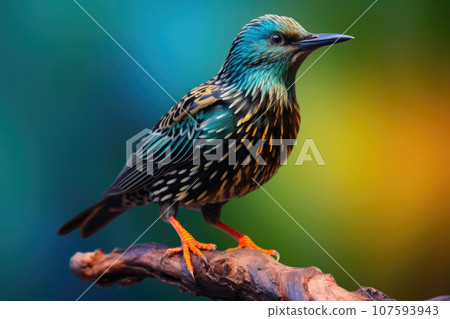 Starling Symphony Amidst Jungle Greens Starling Symphony Amidst Jungle Greens 107593943