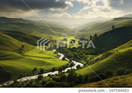 Majestic Views of a Gentle, Undulating Landscape 107594083