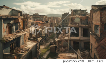 Urban Decay: A Crumbling Cityscape Urban Decay: A Crumbling Cityscape 107594371