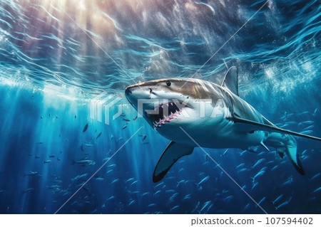Ocean's Apex Predator Beneath the Waves Ocean's Apex Predator Beneath the Waves 107594402