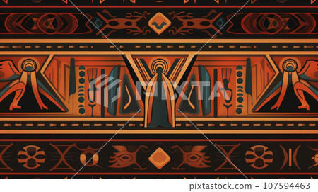 illustration of Egypt texture flat background 107594463