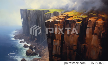Dramatic Coastal Cliffscape Dramatic Coastal Cliffscape 107594630