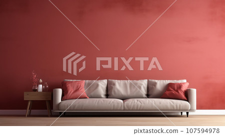 The living room brown pastel toner The living room brown pastel toner 107594978