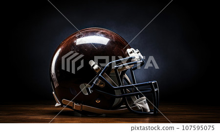 American football helmet and American football 107595075
