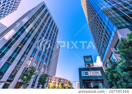 Tokyo cityscape in Japan, overlooking Toranomon Station and the buildings in front of the "Toranomon" intersection (back towards the Ministry of Education, Culture, Sports, Science and Technology) Tokyo cityscape in Japan, overlooking Toranomon Station and the buildings in front of the "Toranomon" intersection (back towards the Ministry of Education, Culture, Sports, Science and Technology) 107595168