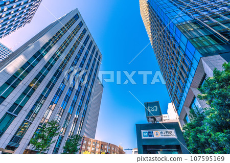 Tokyo cityscape in Japan, overlooking Toranomon Station and the buildings in front of the "Toranomon" intersection (back towards the Ministry of Education, Culture, Sports, Science and Technology) Tokyo cityscape in Japan, overlooking Toranomon Station and the buildings in front of the "Toranomon" intersection (back towards the Ministry of Education, Culture, Sports, Science and Technology) 107595169