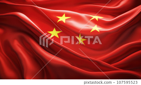 Illustration of China flag 107595523