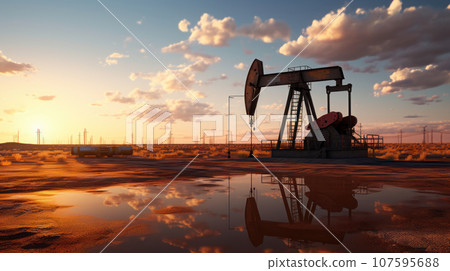 Oil pump rig oil and and gas production Oil pump rig oil and and gas production 107595688