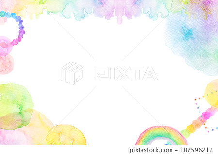 fancy rainbow background material 107596212