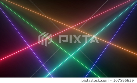 雷射光束即時循環彩虹效果 107596639