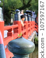 Shrine and praying mantis 107597167
