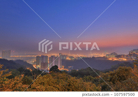 Nov 17 2015 landscape of Kwai Chung district, hong kong 107597500