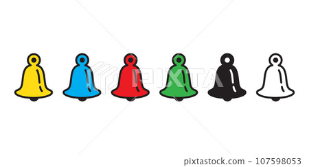 christmas Bells icon ringing vector santa claus logo doodle symbol cartoon character illustration christmas Bells icon ringing vector santa claus logo doodle symbol cartoon character illustration 107598053