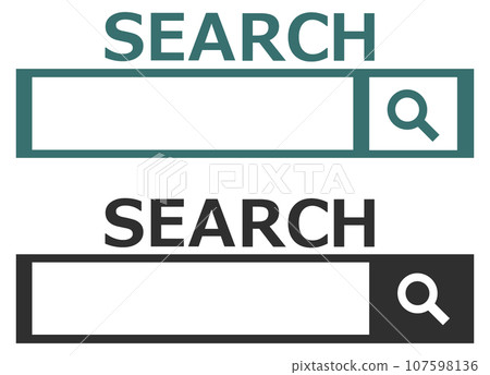 Illustration of a search bar where you can enter text and search on the internet Illustration of a search bar where you can enter text and search on the internet 107598136
