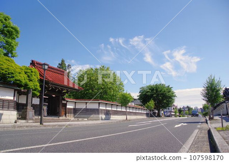 Landscape of Morioka: Teramachi Street in Kitayama, Morioka City on a sunny day 107598170