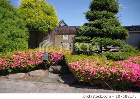Scenery of Morioka: Monument commemorating the Salt Road on Teramachi Street in Kitayama, Morioka City 107598173