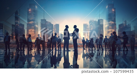 Shadow business agreements concept. Shadow business agreements concept. 107599435