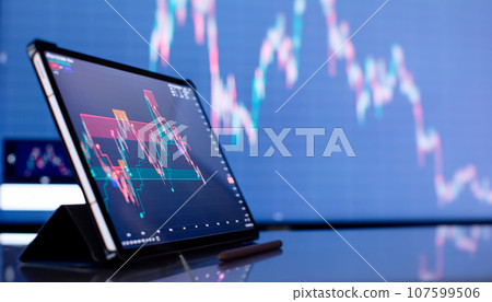Planning and strategy financial portfolio and assets manager analyzing Planning and strategy financial portfolio and assets manager analyzing 107599506
