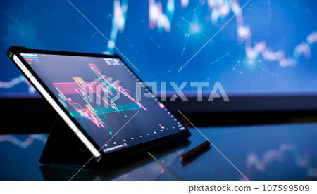Planning and strategy financial portfolio and assets manager analyzing Planning and strategy financial portfolio and assets manager analyzing 107599509