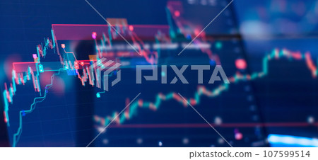 Economic graph with diagrams on the stock market, for business and financial concepts and reports. Economic graph with diagrams on the stock market, for business and financial concepts and reports. 107599514