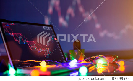 Analysis of financial charts on the screen. Asset Investment Chart Business and Finance Analysis of financial charts on the screen. Asset Investment Chart Business and Finance 107599524