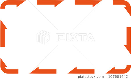 Orange arrows placed along the edge_4K size Orange arrows placed along the edge_4K size 107601442