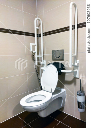 Public toilet for people with disabilities. 107602988
