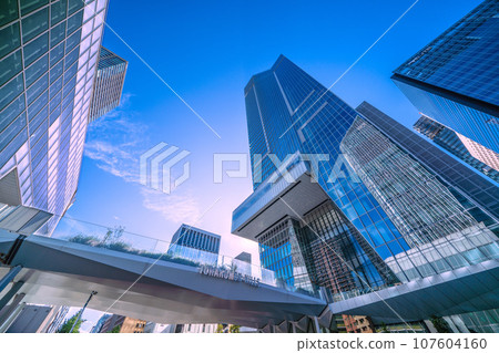 Tokyo cityscape in Japan View of Toranomon Hills Station Tower (Toranomon Hills Station), which opened today, etc. = October 6th Tokyo cityscape in Japan View of Toranomon Hills Station Tower (Toranomon Hills Station), which opened today, etc. = October 6th 107604160