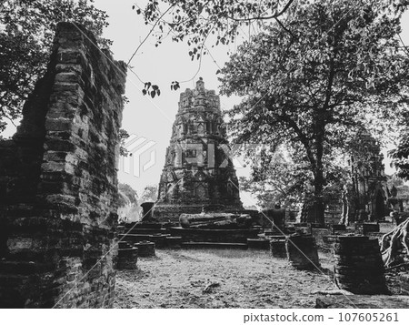 Thailand Ayutthaya Ruins Wat Mahathat 107605261