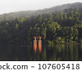 Torii of Hakone Shrine in the morning 107605418