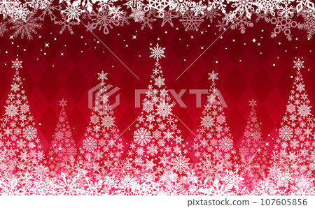 Snowflake Christmas tree_check red_horizontal 2 107605856