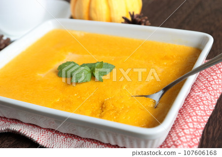 Pumpkin pudding handmade 107606168