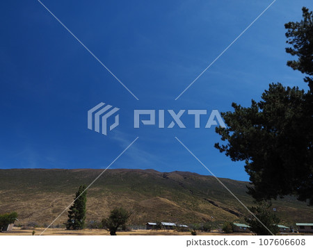 Taking a break at the foot of Mauna Kea, Hawaii Island 107606608
