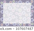 Colorful flower pattern background material 107607487