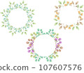 Colorful fruit and plant frame set 107607576
