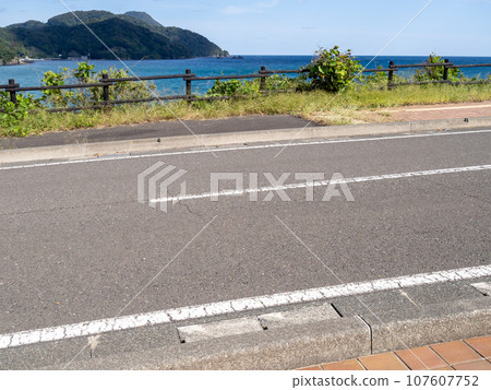 海邊路。福井縣國道149號大富中津海線（福井縣大井郡高濱町內）。 107607752