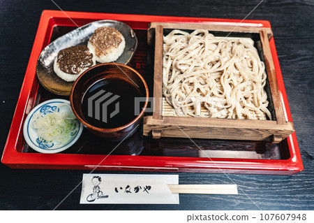 奈良井宿稻中屋的蕎麥麵和五平餅 107607948