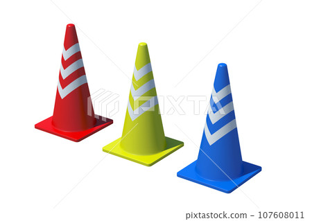3 color cones 3 color cones 107608011