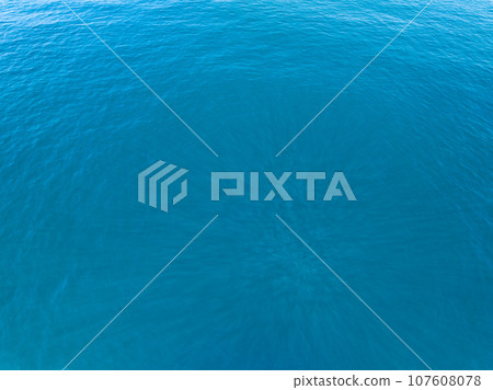 Sea water surface ocean background, Bird's eye view ocean in sunny day,Sea ocean waves water background,Top view sea seascape 107608078