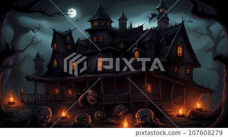 Devil cartoon character design illustration  107608279