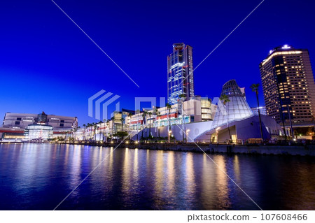 Night view of Sakishima Cosmo Tower and Asia Pacific Trade Center, Osaka Prefecture 107608466