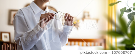 Indoor female portrait Indoor female portrait 107608707